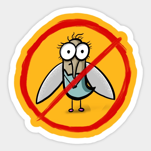 Nobody Likes a Mosquito Sticker by Thomas C Park